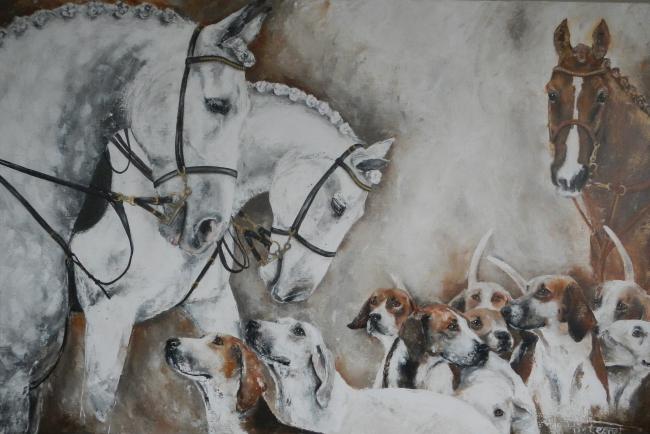 "Early Hunt" 120 × 180 on commission Familie Beekmans